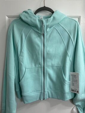 Lululemon scuba Light Aqua Zip-Up Hoodie